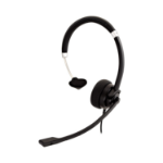 V7 HA401 headphones/headset Wired Head-band Office/Call center Black, Silver