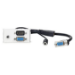 Vivolink WI221270 socket-outlet HDMI + VGA + 3.5mm White