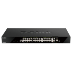 D-Link 24 x 10/100/1000BASE-T Ports, 2 x 10GBase-T Ports and 2 x 10G SFP+ Ports Smart Managed Switch