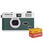 Kodak Ultra F9S Film Camera Reusable 35mm Fixed Focus - Green - Camera + 1x 36 Exposure 35mm Film