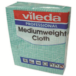 VILEDA MEDIUM WEIGHT CLOTH GRN PK10