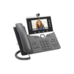 Cisco IP Phone 8845 with Multi-Platform Phone Firmware, 5-inch VGA Backlit Colour Display, 720p HD Two-Way Video, Gigabit Ethernet Switch, Class 2 PoE (CP-8845-3PCC-K9=)