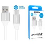 AdvancedAccessories CHARGE-IT Premium 1 Metre USB-A to USB-C Cable - White