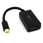 StarTech.com Mini DisplayPort to HDMI Adapter - mDP to HDMI Video Converter - 1080p - Mini DP or Thunderbolt 1/2 Mac/PC to HDMI Monitor/Display/TV - Passive mDP 1.2 to HDMI Adapter Dongle