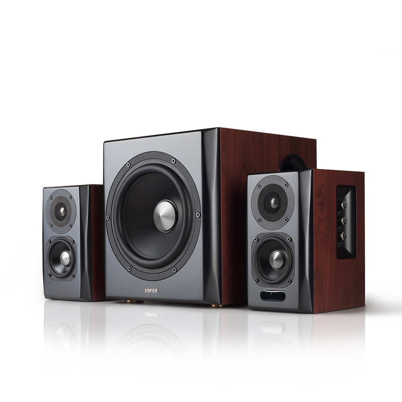 Edifier S350DB speaker set 150 W Universal Black, Wood 2.1 channels 80 W Bluetooth