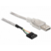 DeLOCK Cable USB 2.0-A male to pin header USB cable Silver