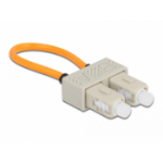 DeLOCK Optical Fiber loopback Adapter SC / OM1 Multi-mode beige
