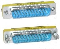 Image of Microconnect MOD2525 cable gender changer DB25 Blue