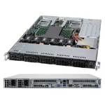 Supermicro AS-1114CS-TNR server barebone AMD SoC Socket SP3 Rack (1U) Black, Metallic