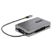 StarTech.com DKM31C3HVCPD laptop dock/port replicator Wired USB 3.2 Gen 2 (3.1 Gen 2) Type-C Gray