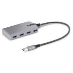 StarTech.com 5G4AB-USB-A-HUB interface hub USB 3.2 Gen 1 (3.1 Gen 1) Type-A 5000 Mbit/s Gray
