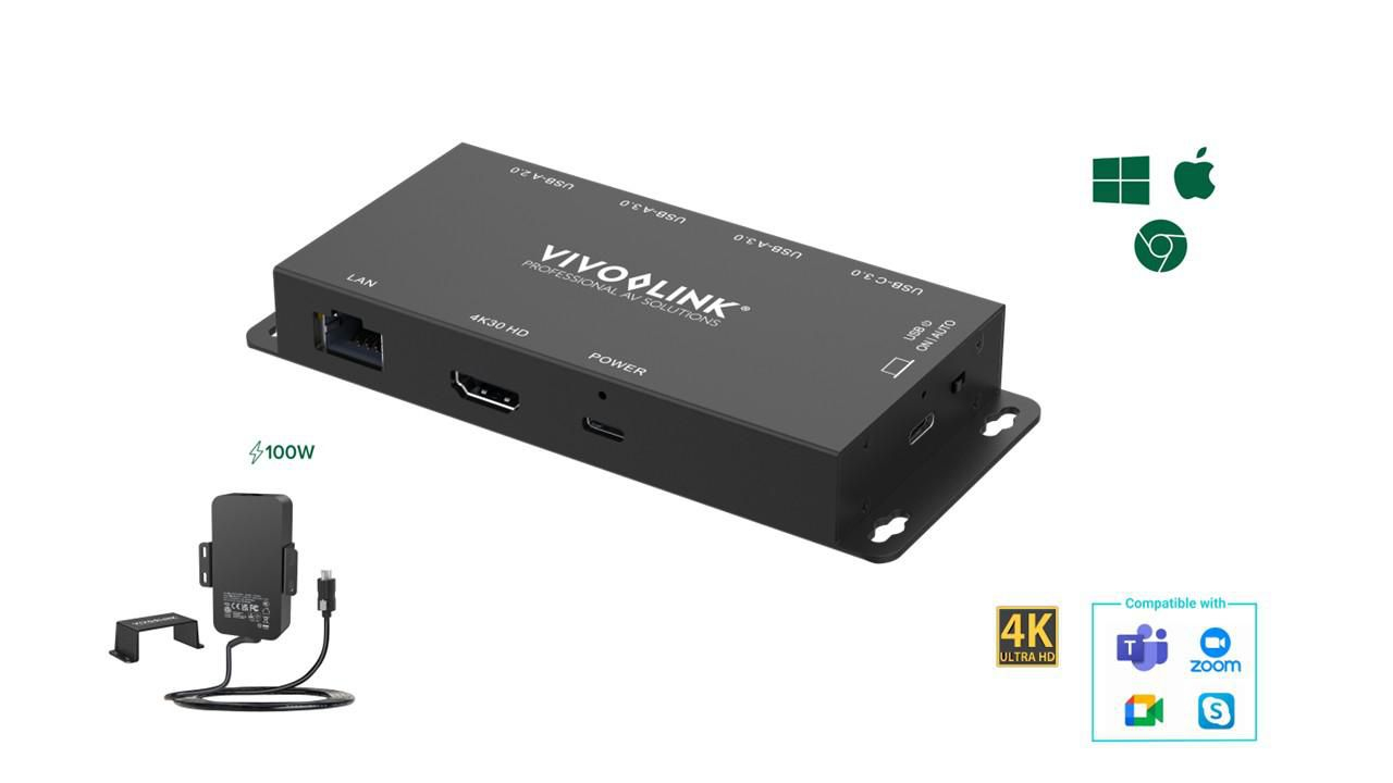 Vivolink VLUSBCHUB2V2 USB graphics adapter 3840 x 2160 pixels