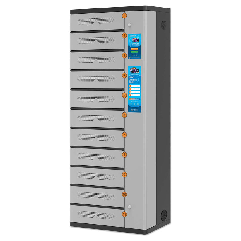 Manhattan Kiosk Laptop Charging Cabinet USB-C 65W 11-bay (individual c