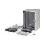 Digitus 10" network bundle, 9U cabinet and equipment, gr