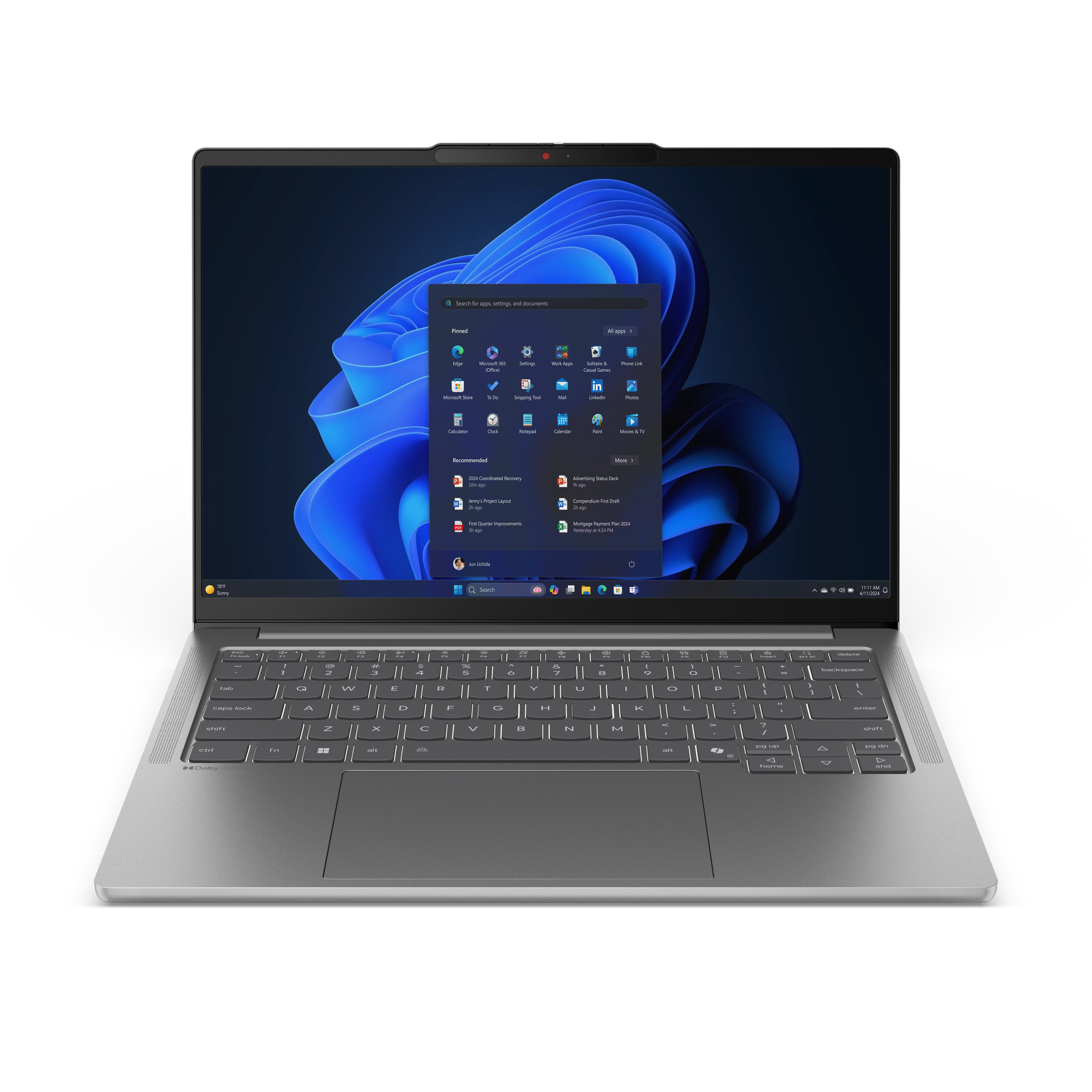 Lenovo IdeaPad Pro 5 14IAH10 Intel Core Ultra 5 225H Laptop 35.6 cm (14") 2.8K 24 GB LPDDR5x-SDRAM 1 TB SSD Wi-Fi 7 (802.11be) Windows 11 Home English Grey