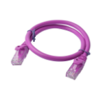 8WARE CAT6A Cable 0.5m (50cm) - Purple Color RJ45 Ethernet Network LAN UTP Patch Cord Snagless