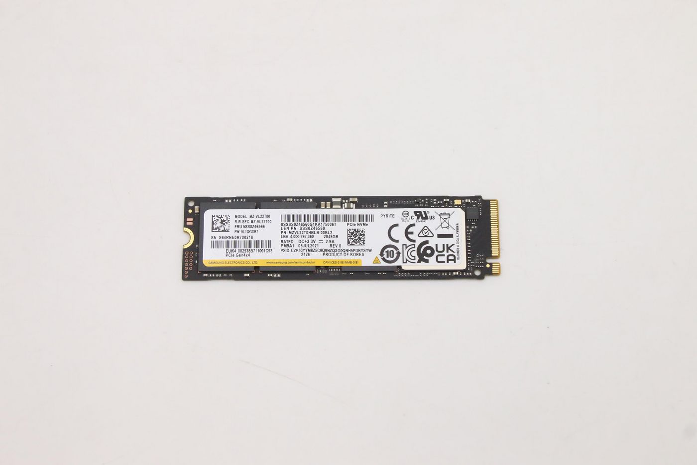 Lenovo 2 M.2 PCIe 4.0 NVMe SSD