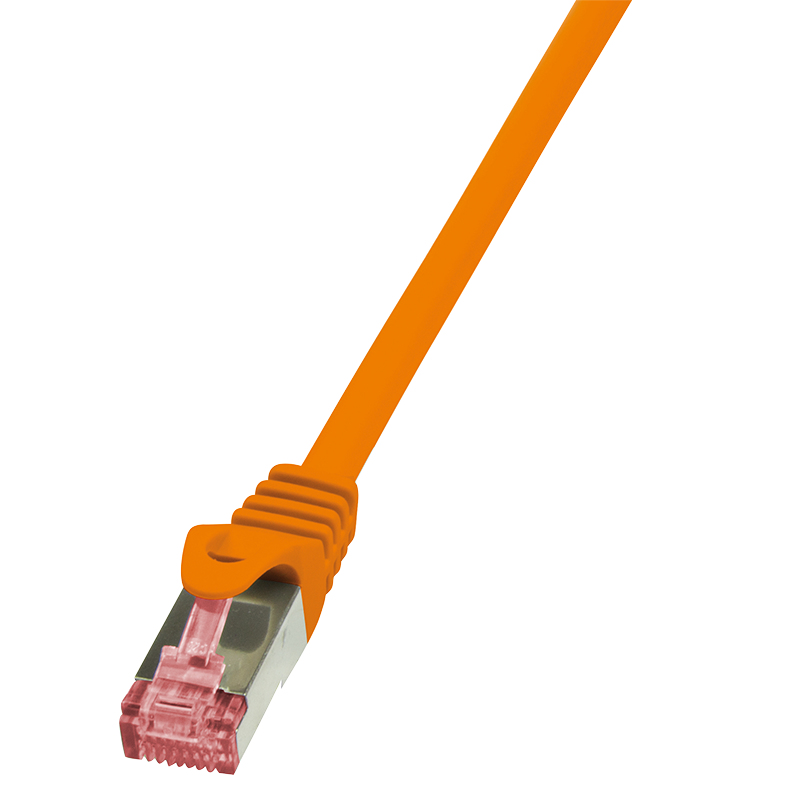 Image of LogiLink 0.25m Cat.6 S/FTP networking cable Orange Cat6 S/FTP (S-STP)