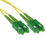 ACT 20 meter LSZH Singlemode 9/125 OS2 glasvezel patchkabel duplex met SC/APC connectoren