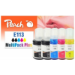 Peach PI200-891 ink cartridge 5 pc(s) Compatible Standard Yield Black, Cyan, Magenta