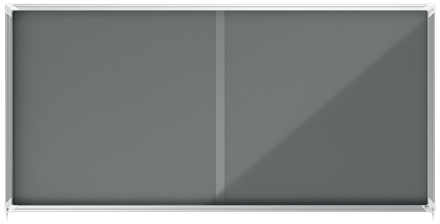 Image of Nobo 1915339 insert notice board Indoor Grey Aluminium