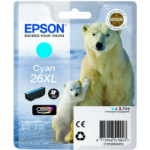 Epson C13T26324010/26XL Ink cartridge cyan high-capacity XL, 700 pages 9.7ml for Epson XP 600