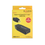 DeLOCK 65583 cable gender changer mini Displayport 1.2 HDMI Black