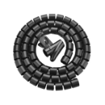 UNITEK Cable Organizer Spiral Wrap with Clamp 22 mm 5.0m OT1102ABK-5M