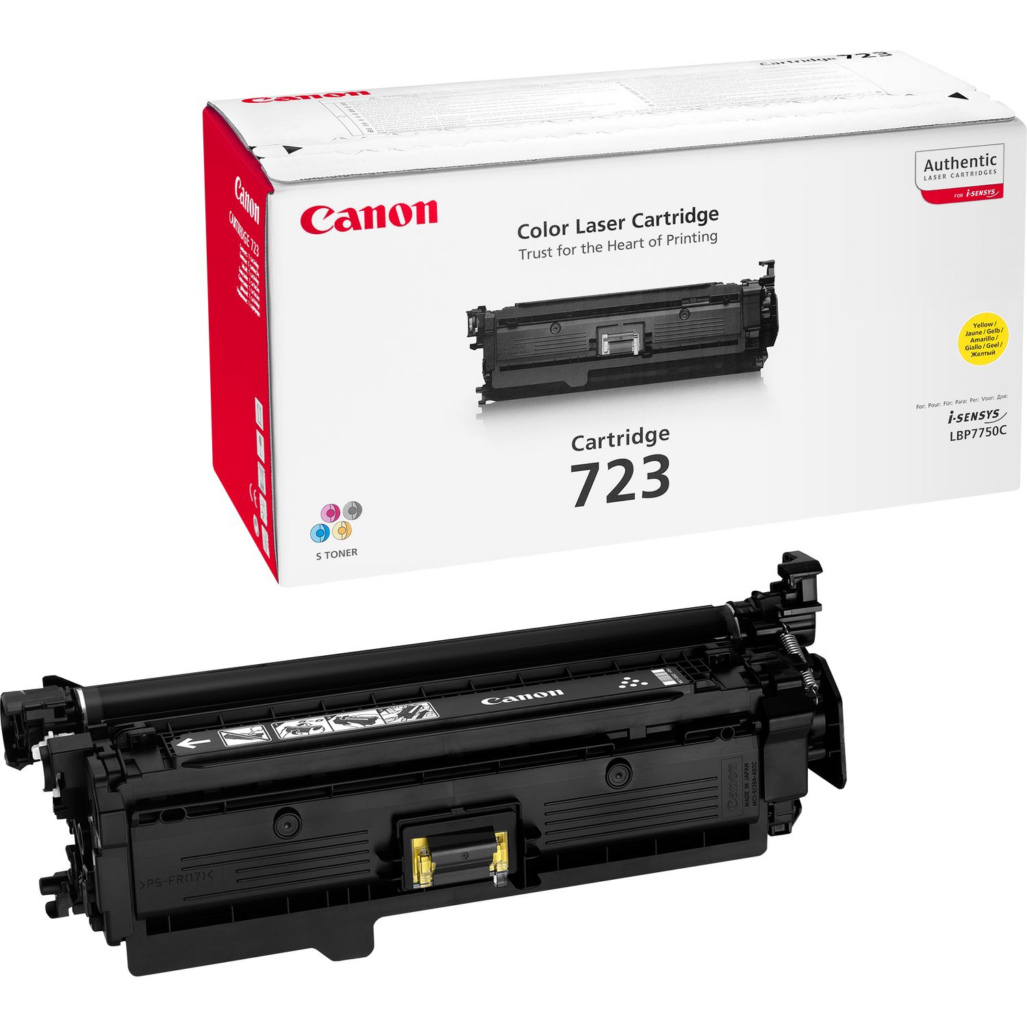 Image of Canon 2641B002/723Y Toner cartridge yellow, 8.5K pages ISO/IEC...
