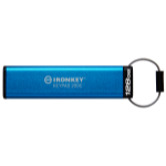 Kingston Technology IronKey Keypad 200 USB flash drive 128 GB USB Type-C 3.2 Gen 1 (3.1 Gen 1) Blue