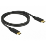 DeLOCK 83323 USB-kabel USB 2.0 1 m USB C Zwart