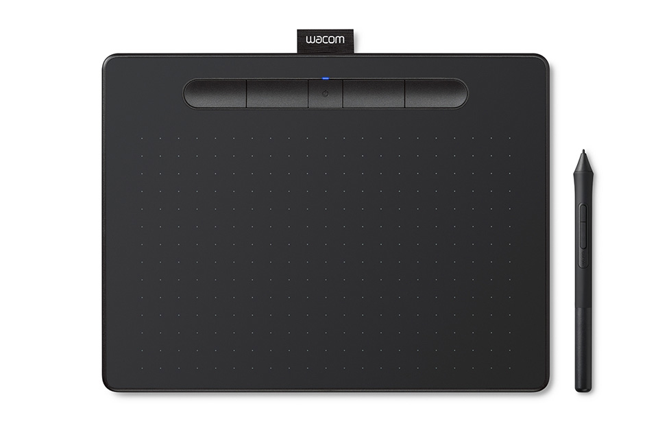 Image of Wacom Intuos S graphic tablet Black 2540 lpi 152 x 95 mm USB/Bluetooth