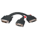 Lindy DVI-I splitter cable VGA+ DVI-D Dual Link Black