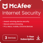 McAfee Internet Security 3 Device 1 Year