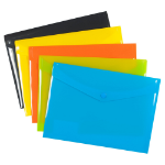 Eco Eco A6 50% Recycled Colour Press Stud Wallets - Pack of 5