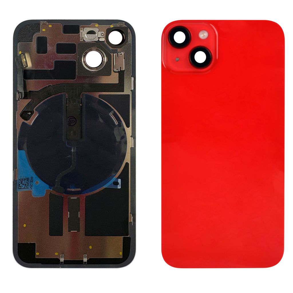 EU Product - iPhone 14 Back Cover with Small Parts (No Logo) - Red thumbnail