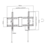 Gembird WM-80T-01 tv-bevestiging 2,03 m (80") Zwart, Staal