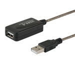 Savio CL-76 USB cable 5 m USB 2.0 USB A Black