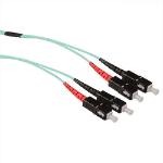ACT 50 meter Multimode 50/125 OM3 duplex ruggedized fiber kabel met SC connectoren
