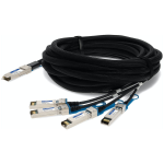 AddOn Networks ADD-QHPCSCI-ADAC10M InfiniBand/fibre optic cable 10 m QSFP+ 4xSFP+ Black