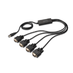 Digitus DA-70159 seriële kabel Zwart 1,5 m USB Type-A DB-9