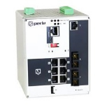 Perle IDS-509F2PP6-C2MD2-XT Managed Gigabit Ethernet (10/100/1000) Power over Ethernet (PoE) White