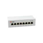 LevelOne Equip 326521 8-Port Cat.6A Desktop Patch Panel; Light Grey