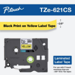 Brother TZE621CS label-making tape Black on yellow TZe