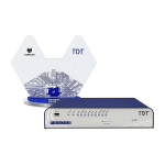 TDT FG2000 4G bedrade router 2.5 Gigabit Ethernet Grijs, Blauw