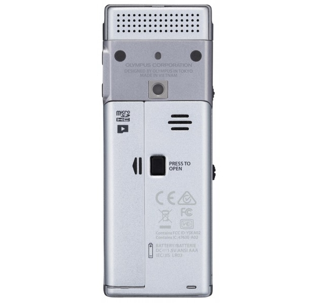 Olympus DM-720 Internal memory & flash card Silver