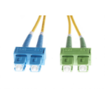 4Cabling 2m SC-SC/APC OS1 / OS2 Singlemode Fibre Optic Duplex Cable