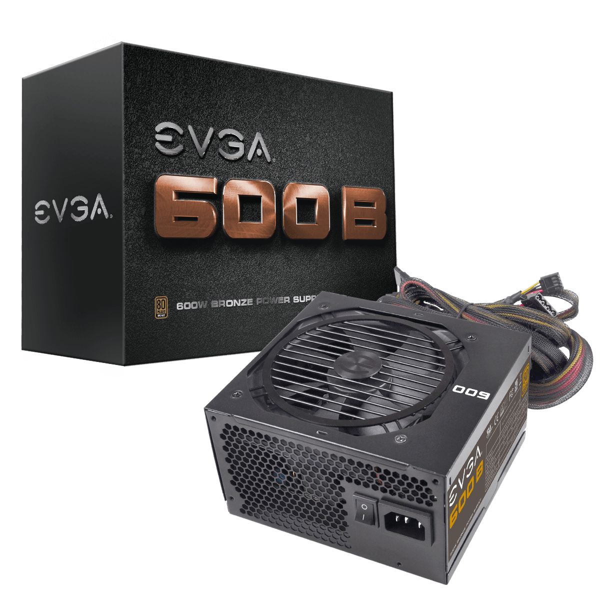 EVGA 600 B1 power supply unit 6 W Black