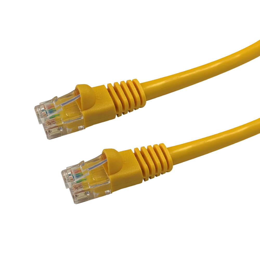 Videk Enhanced Cat5e Booted UTP RJ45 to RJ45 Patch Cable Gold 1.5Mtr