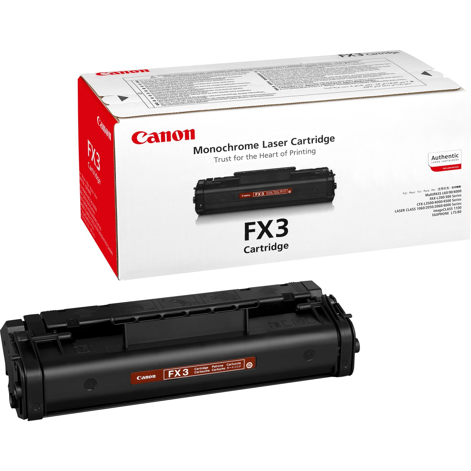 Image of Canon 1557A003/FX-3 Toner cartridge black, 2.7K pages/5% for Canon...